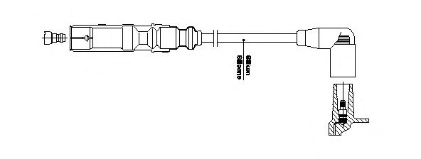 Высоковольтный провод BREMI 1A32/25