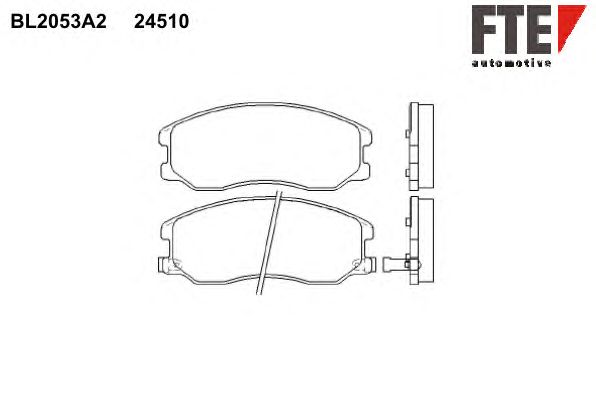 Тормозные колодки FTE BL2053A2