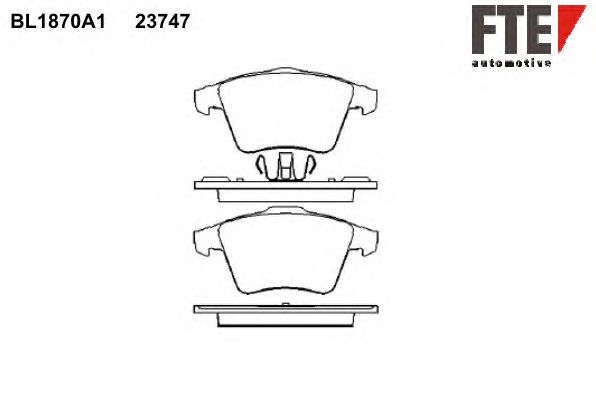 Тормозные колодки FTE BL1870A1