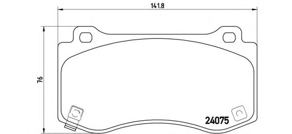 Тормозные колодки BREMBO P 11 023