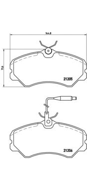 Гальмівні колодки BREMBO P 23 023