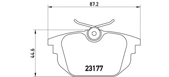 Тормозные колодки BREMBO P 23 026
