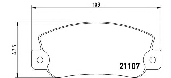 Тормозные колодки BREMBO P 23 032