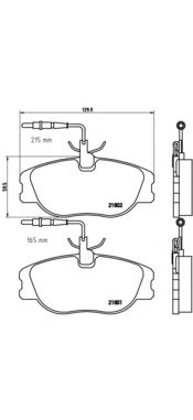 Тормозные колодки BREMBO P 23 061