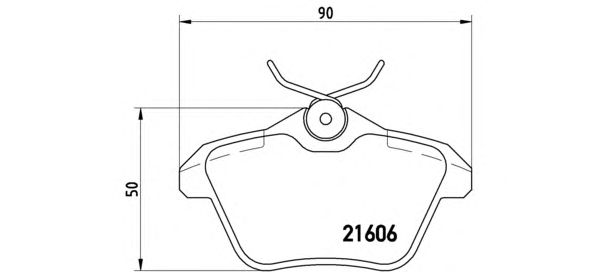 Тормозные колодки BREMBO P 23 067