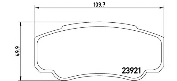 Тормозные колодки BREMBO P 23 093
