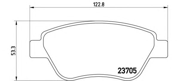 Тормозные колодки BREMBO P 23 099