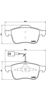Тормозные колодки BREMBO P 23 103