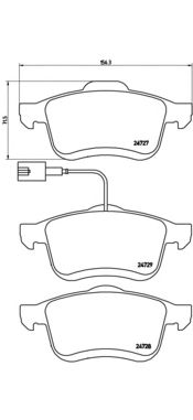 Тормозные колодки BREMBO P 23 130