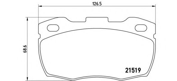 Тормозные колодки BREMBO P 44 005