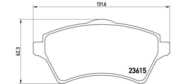 Тормозные колодки BREMBO P 44 011