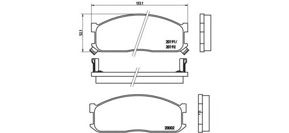 Тормозные колодки BREMBO P 49 010