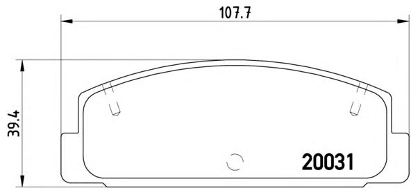 Тормозные колодки BREMBO P 49 037