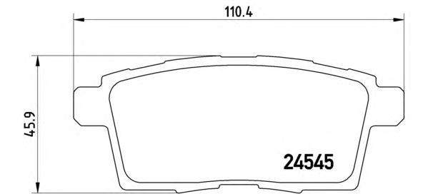 Тормозные колодки BREMBO P 49 041