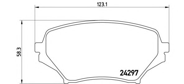 Тормозные колодки BREMBO P 49 043