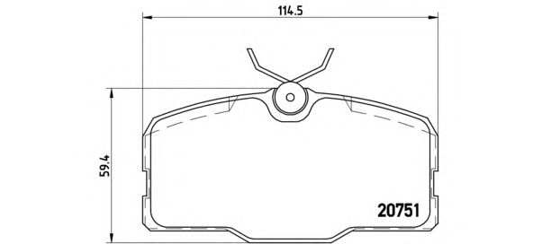 Тормозные колодки BREMBO P 50 006