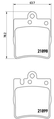Тормозные колодки BREMBO P 50 033