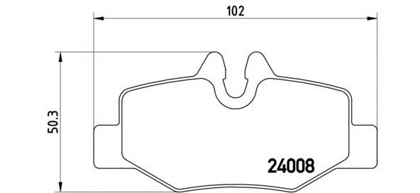 Тормозные колодки BREMBO P 50 051