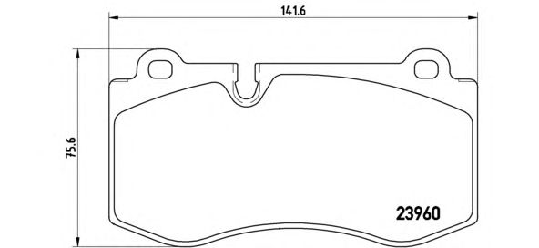 Тормозные колодки BREMBO P 50 074