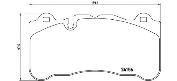 Тормозные колодки BREMBO P 50 078