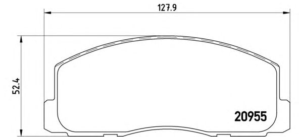 Тормозные колодки BREMBO P 54 006