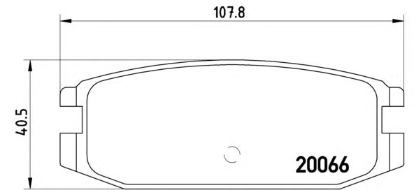 Тормозные колодки BREMBO P 54 011