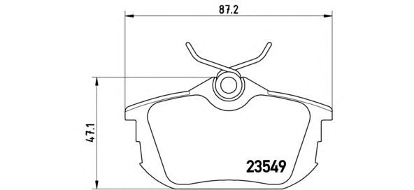 Тормозные колодки BREMBO P 54 023
