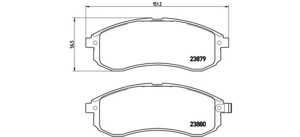 Тормозные колодки BREMBO P 54 033