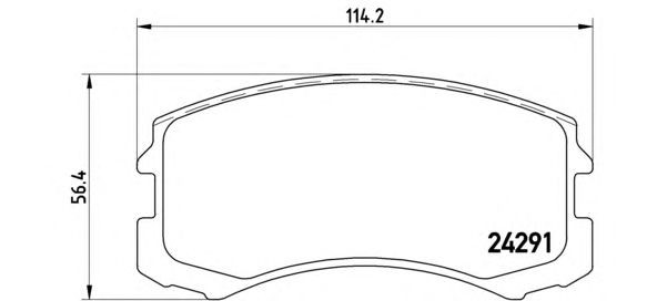 Тормозные колодки BREMBO P 54 041