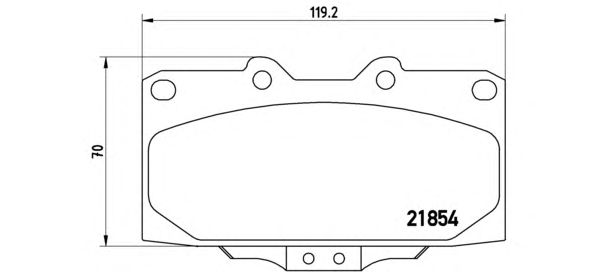 Тормозные колодки BREMBO P 56 034