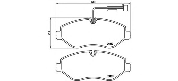 Тормозные колодки BREMBO P 56 066