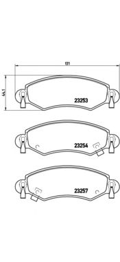 Тормозные колодки BREMBO P 59 035