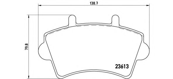 Тормозные колодки BREMBO P 59 039