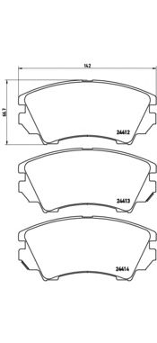 Тормозные колодки BREMBO P 59 055