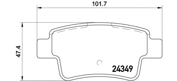 Гальмівні колодки BREMBO P 59 057
