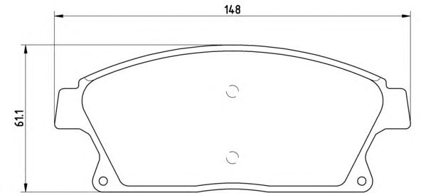 Гальмівні колодки BREMBO P 59 077