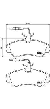 Гальмівні колодки BREMBO P 61 060