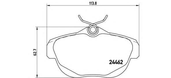 Тормозные колодки BREMBO P 61 087