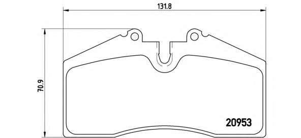 Тормозные колодки BREMBO P 65 005