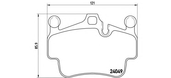 Тормозные колодки BREMBO P 65 014