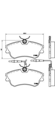 Тормозные колодки BREMBO P 68 023