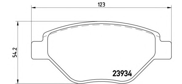 Тормозные колодки BREMBO P 68 031