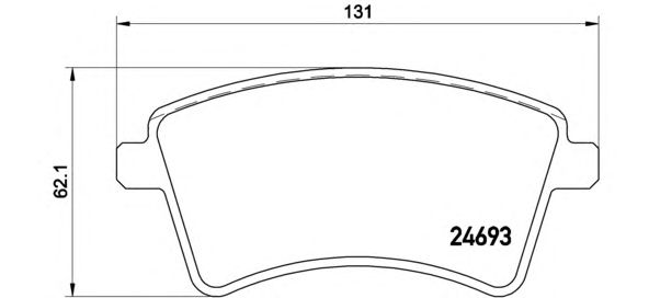 Тормозные колодки BREMBO P 68 053