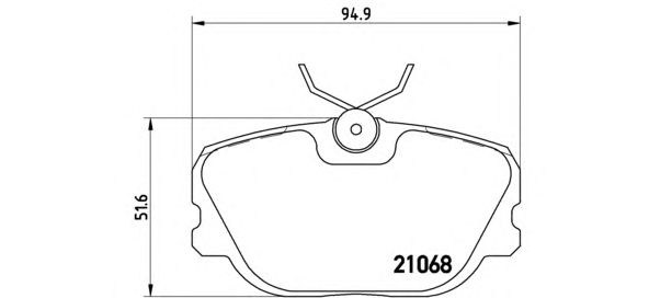 Тормозные колодки BREMBO P 71 004