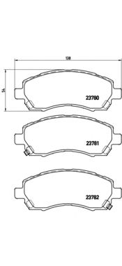 Тормозные колодки BREMBO P 78 009