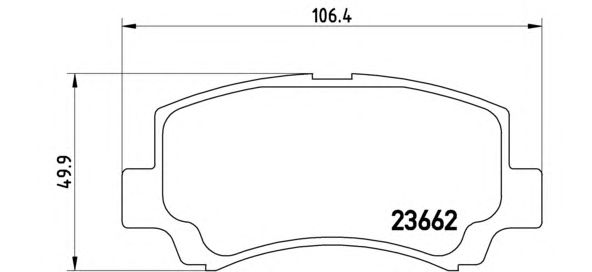 Тормозные колодки BREMBO P 79 011