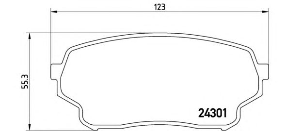Тормозные колодки BREMBO P 79 019