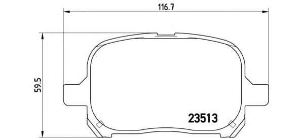 Тормозные колодки BREMBO P 83 040