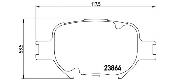 Тормозные колодки BREMBO P 83 054