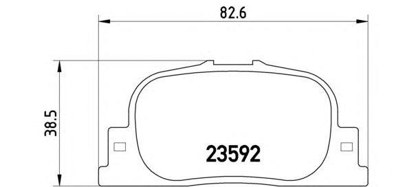 Тормозные колодки BREMBO P 83 063